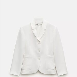 Zara minimalist fitted blazer ZW COLLECTION Women's Classic Blazer